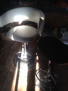 Nice white leather barstool