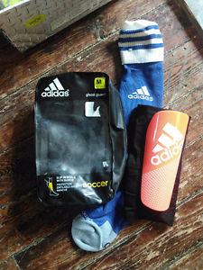 Nike cleats! & Adidas shin pads Soccer's starting soon!!