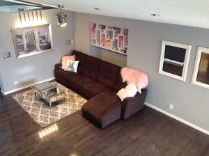 Palliser power recliner couch with chaisse