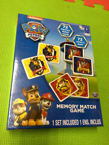 Paw patrol matching game new in wrapper and box