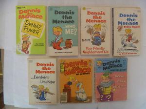 Pile Of 7 DENNIS THE MENACE Cartoon Books by Hank Ketcham