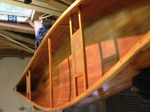 Restored Cedar Strip Canoe