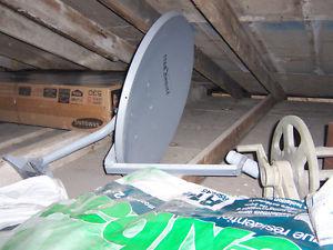 Satellite dish and equipment