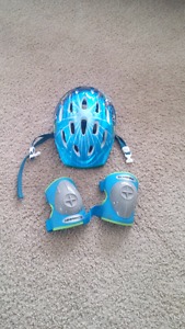 Schwinn helmet and knee pads