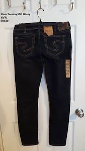 Silver Tuesday Mid Skinny Jeans size 