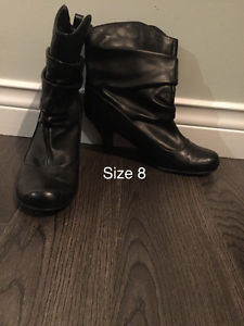 Size 8 black booties