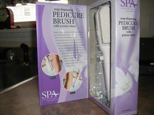 Soap Dispensing PEDICURE BRUSH With Pumice Stone