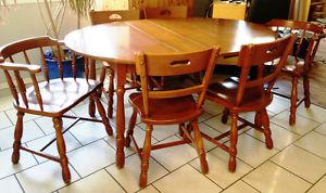 Solid Maple Table and Chairs Set