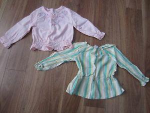 TODDLER GIRLS BLOUSES - SIZE 2T - $6.00 for BOTH