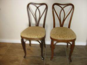 Two bentwood chairs