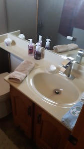 VANITY TOPS w SINKS AND 2 MIRRORS