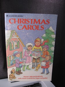 Vintage A Golden Book Christmas Carols arrangements for