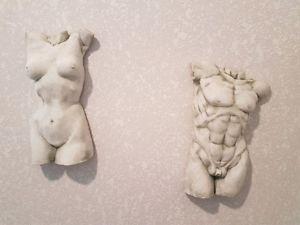 Wall mount statues