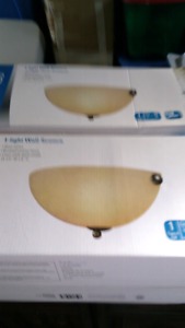 Wall sconce pair
