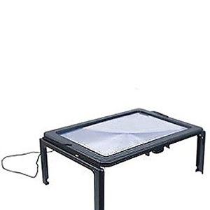 Wellys Lighted Full Page Magnifier with Folding Legs