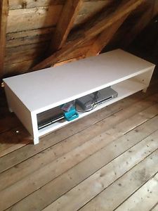 White tv table