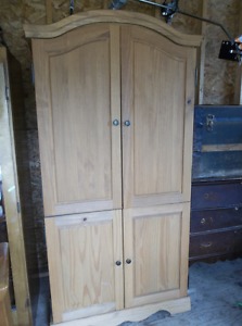 Wood armoire great for storage