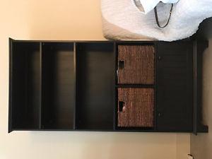 black wood book shelf like new condition
