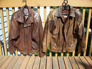 brown leather jackets