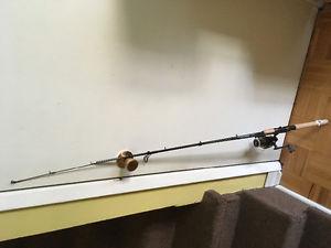magnum fishing pole a Mitchell reel