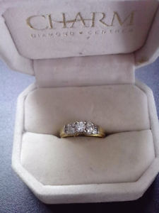 14k Gold Engagement Ring with.60ct of Diamonds.
