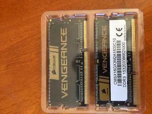 16 gb (2x8) Corsair Vengence laptop memory.