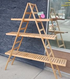 3 Shelf Collapsible Wooden Display Unit