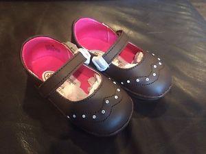 Angel Baby Shoe Toddler Size 4 Mary Jane Brown
