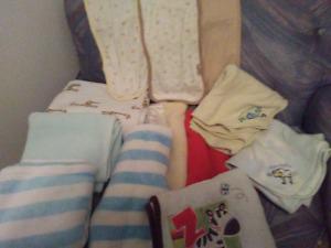 Baby blankets and burp cloths