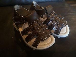 Ball Band Infant Sandals in Brown Leather