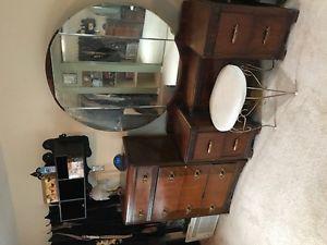 Beautiful antique waterfall dresser and vanity