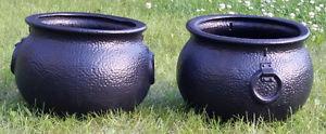 Black "Pot of Gold" Outdoor Planters