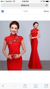 Brand new Chinese cheongsam/ wedding dress