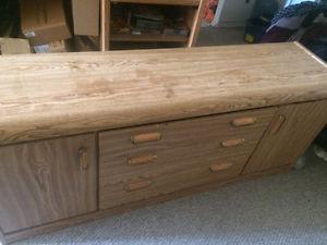 Brown wooden dresser