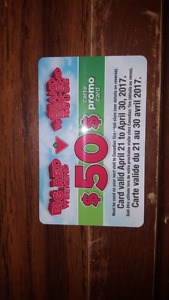 Canadian tire $50 promo card ($40)