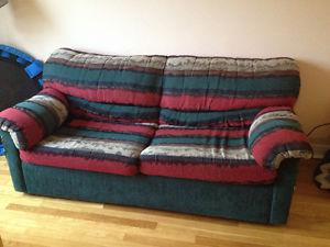 Couch and love seat (hide-a-bed)