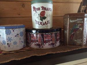 Decorative tin cans