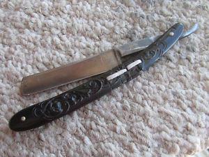 EARLY FANCY HANDLE STRAIGHT RAZOR $20 BARBER SHAVE