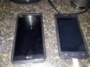 Lg x power and Samsung grand prime
