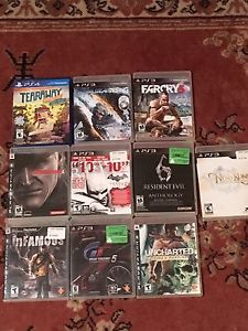 Lot of PS3/PS4 games: 10 games for $20