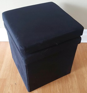 New Black Microfiber Stool/Chair