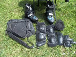New Roller Blades - Protection pades & carring bags