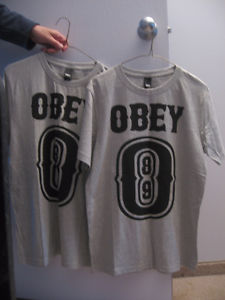 OBEY SHIRTS--NEW