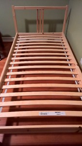 Solid Pine Twin Bed Frame (Ikea)