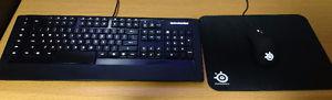 Steelseries [RAW] Gaming Keyboard + Mouse + Mousepad