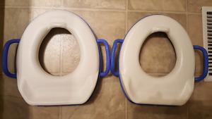 Two baby toilet seats