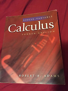 Wanted: Calculus - Single Variable 4th edition)