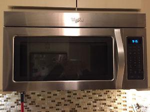 Whirlpool microwave over the range hood