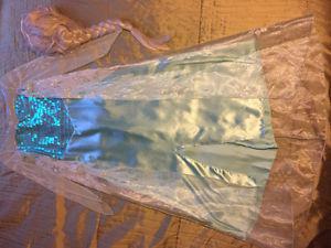 Woman's Elsa dress and wig - small