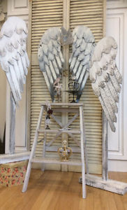 ❤Wood and Tin Angel Wings